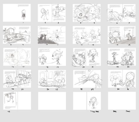 Thumbnail sketches for “ The Girl Who Wouldn’t Brush Her Hair. ” Children's Book Layout, Jake Parker, Book Illustration Layout, Storyboard Ideas, Children's Book Characters, Book Illustration Design, Comic Book Layout, Heroes Book, Thumbnail Sketches