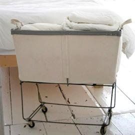 Steele Canvas Baskets Divided Laundry Hamper, Industrial Baskets, Steele Canvas, Modern Vintage Bathroom, Industrial Laundry, Double Laundry Hamper, Laundry Cart, Laundry Bin, Laundry Room Inspiration