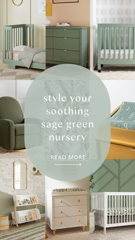 Create a serene sage green and gender neutral baby nursery with these tips: explore shades of sage, incorporate sage furniture for nursery dresser organization, embrace natural motifs, get creative with wall treatments, and use cozy sage bedding. Perfect for a vintage nursery or any nursery room design, a green baby room brings calm and charm. Explore our blog for inspiration on crafting your dream nursery. Sage Green Nursery Paint Colors, Green Boy Nursery, Sage Furniture, Weather Nursery, Sage Bedding, Sage Green Nursery, Nursery Dresser Organization, Green Baby Room, Natural Motifs