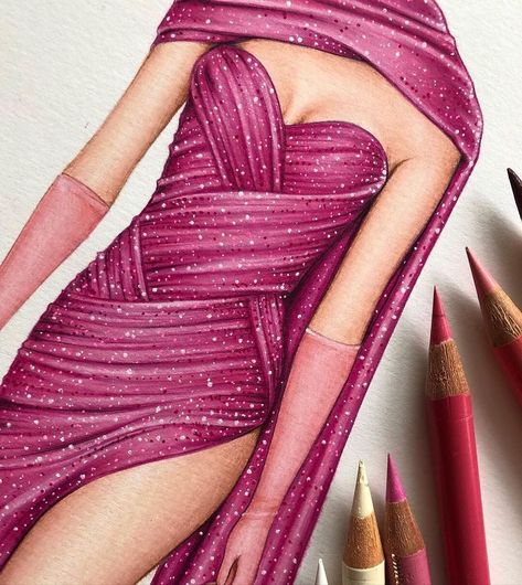 1,422 mentions J’aime, 6 commentaires - Fashion Illustrations (@artistsillustrations) sur Instagram : "@tuchedonmez Metallics, Glitters and Sequins ✨ 👉🏻 FOLLOW @artistsillustrations 👈🏻 ————————————— -…" Fabric Rendering, Fashion Design Inspiration Board, African Pattern Design, Fashion Design Books, Fashion Illustrations Techniques, Fashion Drawing Tutorial, Dress Illustration, Fashion Illustration Sketches Dresses, Sequence Dress