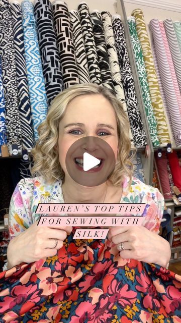 Guthrie & Ghani Fabric Shop on Instagram: "✨Don’t start your day without checking out Lauren’s sewing with Silk Top Tips!⁠✨
⁠
Sewing with silk can be intimidating, but fear not! In Lauren’s latest blog post, and YouTube video she shares her top tips and easy pattern ideas to help you conquer your silk sewing fears. ⁠
⁠
If you want to dive into the blog for all the inspiration you need to start stitching with silk comment ‘Silk’ below and I will send you the link to the latest blog post and video ❤️⁠
⁠
Make sure you save this video to remind you to try sewing with silk!⁠
⁠
#guthrieghani #sewingwithsilk #fabricshop #fabricshopping #fabricstore #dressfabrics #dressmakingfabric #garmentfabric #sewing #memade #dressmaking" Silk Sewing, Tips Sewing, Garment Fabric, Dressmaking Fabric, Pattern Ideas, Bright Designs, Sewing Tips, Fine Fabric, Fabric Shop