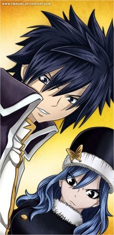 Gray and Juvia Juvia And Gray, Fairy Tail Gruvia, Fairy Tail Gray, Fariy Tail, Anime Fairy Tail, Fairy Tail Guild, Fairy Tail Art, Fairy Tail Couples, Fairy Tail Ships