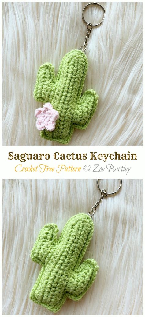 Amigurumi Mini Cactus Keychain Crochet Patterns - Crochet & Knitting Cactus Keychain Crochet Pattern Free, Amigurumi Crochet Keychain Free Pattern, Saguaro Cactus Crochet Pattern, Mini Crochet Cactus, Crochet Patterns Cactus, Cactus Crochet Keychain, Mini Cactus Crochet Free Pattern, Crochet Small Keychain Pattern Free, Amigurumi Crochet Keychain