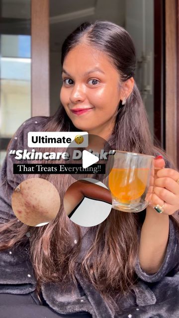 Dolly Shah | Skincare & Everything Beauty ✨ on Instagram: "Comment “Link” for Links 🔗 

( Ingredients are Tagged!!! 🤗) 

Literally Every ingredient here is a Powerhouse of Vitamins , Minerals, antioxidants … Having Anti inflammatory, Anti microbial properties… purifying ur Blood while regulating Hormone 🤗
And hence !!! It can Help treat every skin condition u might have !!! So the only question is , Will Try and be consistent with it ??

“Skin Tea” Recipe 🔼 

	⁃	In a Pan of Boiling Water 💦 
	⁃	Add : 3 Strands of Kesar , 6 Elaichi … let it simmer 🌿
	⁃	Then add : 1 Tsp of Ghee & 1 Tsp of Ginger 🫚 

And then my Secret ingredient: Mulethi , 1 Tsp At the end , 

	⁃	Let it all Simmer , 3-4 mins strain and drink 🍸 

#skincare #skingoals #skincaremurah #glowingskin #skinbrightening #detan Best Teas For Skin, Skin Care Drinks, Ghee For Skin, Night Drink, Remedies For Glowing Skin, Insta Memes, Skin Drinks, Skin Tea, Natural Skin Care Remedies