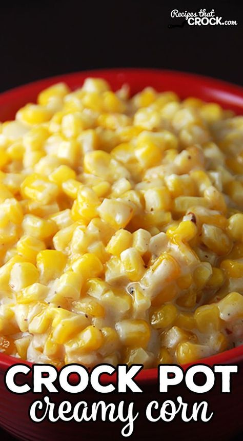 Creamy Corn Crockpot Recipe, Easy Light Side Dishes, Thanksgiving Corn Crockpot, Corn Recipes Crockpot, Crockpot Buttered Corn, Creamy Corn Side Dish, Best Corn Recipes, Easter Corn Side Dishes, Corn In Crockpot Slow Cooker