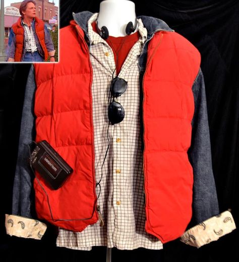 Marty Mc Fly Costume, Back To Future Costume, Doc Back To The Future Costume, Back To The Future Halloween Costumes, Back To The Future Outfits, Back To The Future Costume, Marty Mcfly Costume, Cute Couple Halloween, Fly Costume