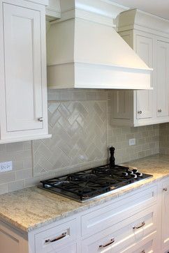 Colored Kitchen Cabinets, Cream Colored Kitchen Cabinets, Herringbone Subway Tile, Kitchen Cabinets Design Ideas, Cabinets Design Ideas, Colored Kitchen, Backsplash Tile Design, Kitchen Cabinets Design, Subway Tile Backsplash Kitchen