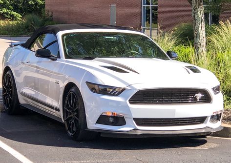 My 2016 Ford Mustang GT Premium California Special Convertible❤️ Mustang California Special, White Mustang, 2016 Ford Mustang, Mustang Gt Premium, Shelby Gt350r, Mustang Car, Gt 500, Ford Mustang Car, Shelby Gt