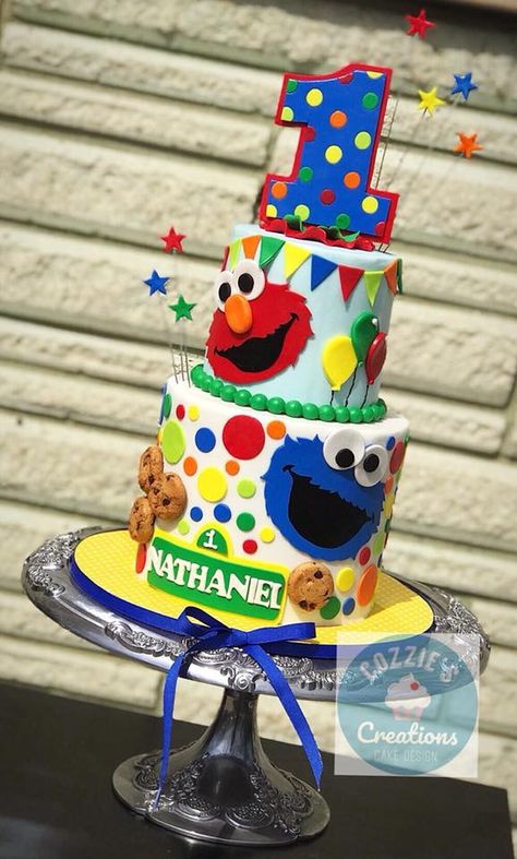 Sesame Street cake Sesame Street Birthday Party Cake, Sesame Street Cakes, Sesame Street Cake Ideas, Smash Cake Sesame Street, Sesame St Cake, Sesame Street Cake Ideas 1st Birthdays, Sesame Street Sheet Cake, Sesame Street Cake Diy, Sesame Street Abby Cake