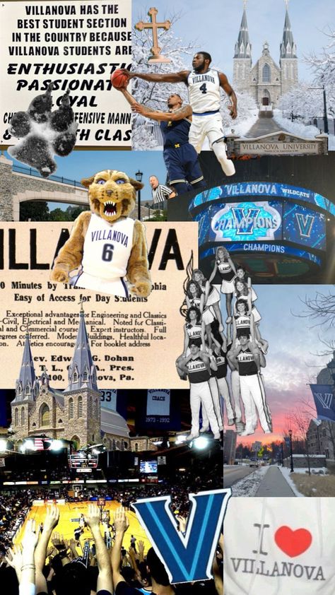 #myfirstshuffle Villanova University, Dream School, Good Student, College Campus, College Life, Colleges And Universities, Wild Cats, Basketball, University