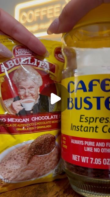 Abuelita Coffee Recipe, Instant Espresso Drinks, Abuelita Chocolate Recipes, Instant Coffee Recipes Hot Drinks, Cafe Bustelo Instant Espresso Recipe, Instant Espresso Recipes, Abuelita Chocolate, Chocolate Coffee Recipes, Abuelita Hot Chocolate