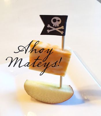 Pirate Day Snack Ideas, Banana Pirate Party Ideas, Pirates Of The Caribbean Snacks, Cupcake Toppers Free Printable, Talk Like A Pirate Day Food, A Pirates Life 4 Me Birthday, Pirate Vbs, Pirate Snacks, Morning Snacks