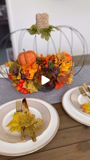 Craft Grooms |  Brad & Tim on Instagram: "#fbf Ask and you shall receive, let the Fall decor begin!

From the Craft Grooms’ Vault, this table centerpiece seems to be a hit every year. It’s easy, affordable, and is the perfect decor for Fall, Halloween, and all the way through Thanksgiving.

Love 🍂 Craft Grooms

#craft #diy #falldecor #tablecenterpiece #halloweendecor #thanksgivingdecor #dollartree #dollartreefinds #flashbackfriday #craftgrooms" Fall Pumpkin Crafts, Fall Decor Diy Crafts, Fall Decor Dollar Tree, Dollar Tree Halloween, Fall Table Centerpieces, Dollar Tree Fall, Pumpkin Centerpieces, Dollar Tree Decor, Fall Halloween Crafts