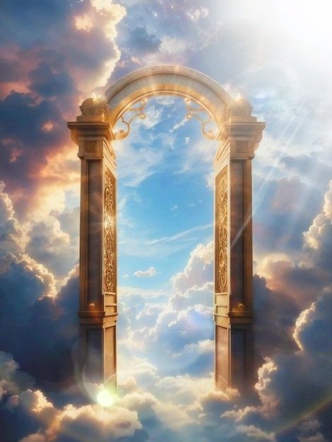 Heaven Gates, Heaven Wallpaper, Christ Artwork, Graphics Background, Pearly Gates, Big Doors, Heaven's Gate, Christmas Program, Jesus Christ Artwork