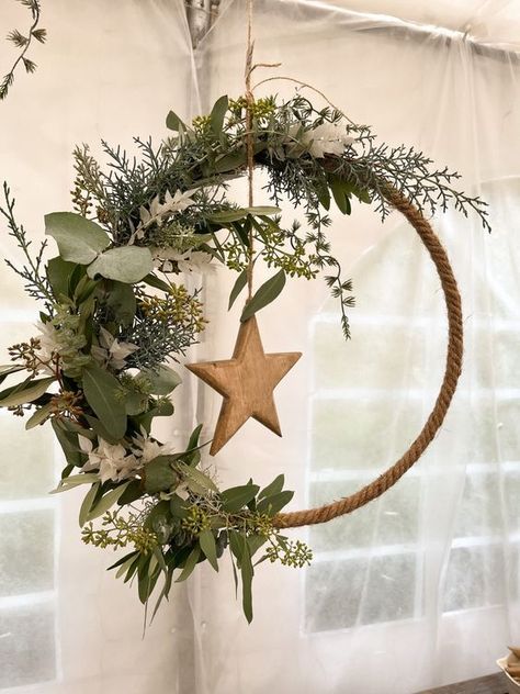 Diy Jul, Natural Christmas, Boho Christmas, Deco Floral, Garden Art Diy, Christmas Crafts Decorations, Christmas Wreaths Diy, Christmas Gifts For Mom, Christmas Deco