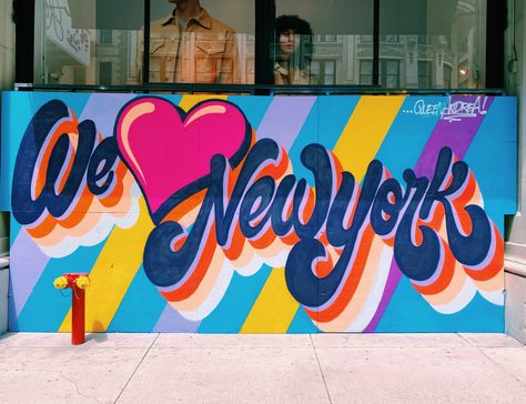 New York Mural, Nyc Murals, City Mural, East Village, Cal Logo, Manhattan, Life Is Good, York City, New York City