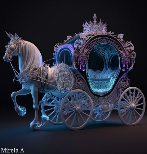 Fantasy Carriage, Royal Carriage Fantasy Art, Kereta Kencana, Cinderella’s Carriage Pumpkin, Horse Carriage Fantasy Art, Carriage With Horse, Cinderella's Carriage, Cinderella Pumpkin Carriage, Cinderella Art