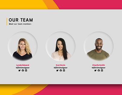 Team Card Design, Team Profile Design, Team Section Web Design, Website Team Page, Team Presentation Design, Team Introduction Design, Team Members Design Layout, Meet Our Team Design, Team Design Layout