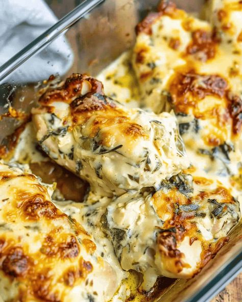 Spinach Artichoke Chicken Bake: A Creamy, Cheesy Delight Welcome to a comforting dish that’s as satisfying as it is simple to make. This Spinach Artichoke Chicken Bake brings together the ... Read more Chicken Artichoke Bake, Spinach Artichoke Chicken Bake, Chicken Artichoke Recipes, Artichoke Chicken Bake, Spinach Artichoke Recipes, Cheesey Chicken, Chicken Florentine Casserole, Artichoke Salad, Baked Artichoke