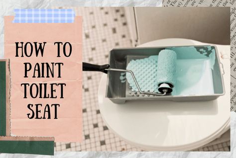 Painting Toilet Seat Diy, Paint Toilet Seat, Paint Toilet, How To Paint Behind A Toilet, Wooden Toilet Seats, Wax Ring, Diy Toilet, Shower Drains, Toilet Cleaner