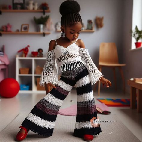 CROCHET PATTERNS AND INSPIRATION | Question: Again, what is happiness? Me: A little girl wearing stunning crochet designs!♥️❤️ #crochetdress #crochetcuteness… | Instagram Joining Yarn Crochet, Crocheted Outfits, Crochet Shorts Pattern, Crochet Artist, What Is Happiness, Crochet Outfits, Hand Knitting Diy, Crochet Socks Pattern, Crochet Sweater Pattern Free