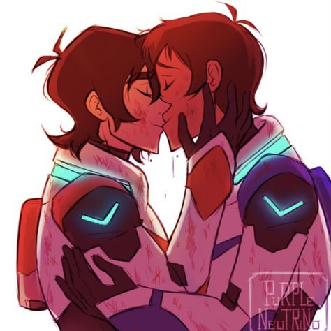 Kiss Sticker, Klance Fanart, Lance Mcclain, Klance Comics, Voltron Funny, Keith Kogane, Voltron Comics, Form Voltron, Voltron Ships