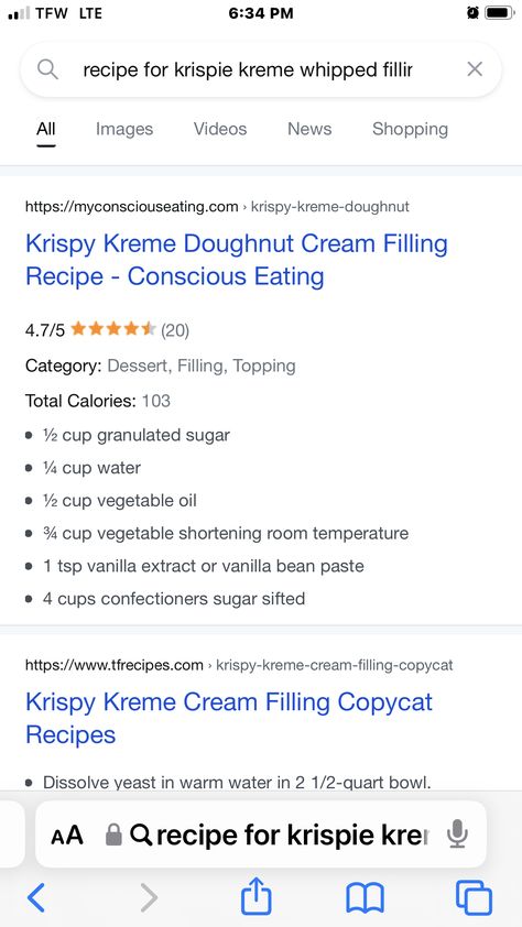 Krispy Kreme Cream Filling Recipe, Doughnut Cream Filling Recipe, Creme Filling, Cream Filling Recipe, Breakfast Donuts, Krispy Kreme Doughnut, Cream Filling, Krispy Kreme, Filling Recipes