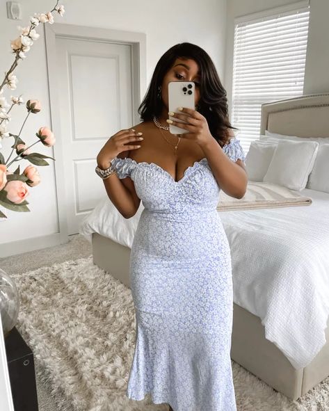 Dresses For Curvy Women, Outfit Ideas For Black Women, Chic Summer Outfits, Future Fashion, Jeans Outfit, Feminine Outfit, Fit Check, Dress Ideas, Classy Dress