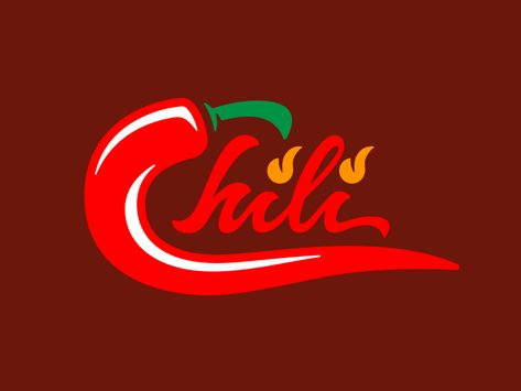 Small part of a chili cookoff design I'm working on. Chili Label Design, Chili Garlic Logo Design Ideas, Chili Illustration, Chili Garlic Logo, Chili Garlic Oil Logo Design, Chili Garlic Sauce Logo, Chili Logo, Chilli Logo Design, Chilli Typography