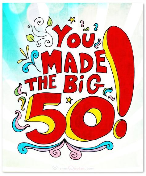 Happy Birthday! Birthday Clip Art Free, Happy 50th Birthday Wishes, 50th Birthday Ideas, 50th Birthday Wishes, 50th Birthday Quotes, 50th Birthday Party Decorations, Birthday Card Sayings, This Is The Day, Turning 50