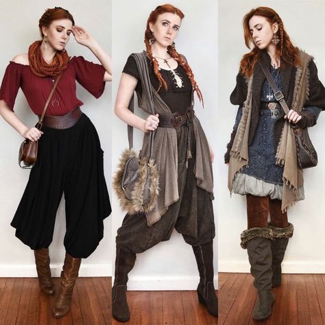 Grunge Fantasy Outfit, Edgy Fantasy Outfit, High Fantasy Costume, Fantasy Outfit Inspiration, Renfest Outfit Casual, Fantasy Wanderer Outfit, Comfy Fantasy Outfits, Fantasy Aesthetic Outfits Casual, Fantasy Grunge Outfits