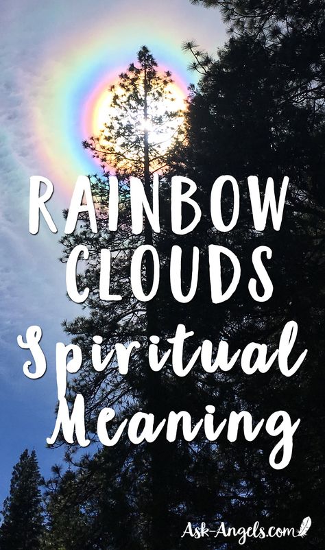 Rainbow Cloud - Spiritual Meaning Spirit Guide Signs, Rainbow Meaning, Rainbow Sign, Angel Signs, Rainbow Warrior, Rainbow Clouds, Awakening Quotes, Rainbow Sky, Psychic Development