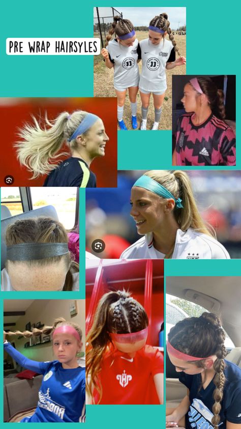 Pre Wrap Hairstyles, Pre Wrap, Soccer Girl, Soccer, Hairstyles, Hair Styles, Football