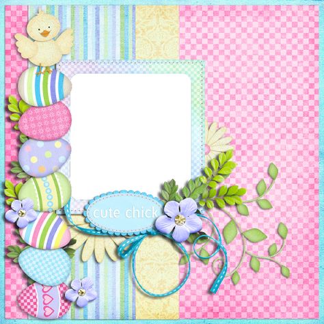 Easter Scrapbook, Scrape Booking, Card Room, Baby Scrapbook Album, Scrapbook Design Layout, Beautiful Scrapbook Layouts, Frames Png, Baby Scrapbook Pages