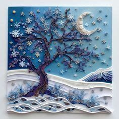 quilling designs at DuckDuckGo Quilling Landscape Art, Quilling Trees, Quiling Paper Art, Quilling Images, Dotted Mandala, Quilling Flower Designs, Surreal Collage Art, Quilling Letters, Paper Quilling Flowers