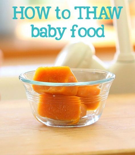 How to thaw frozen baby food. Three simple, safe and easy way to defrost your baby food. Video tutorial. Frozen Baby Food, Freezing Baby Food, Food Basics, Making Baby Food, Diy Baby Food, Baby Bullet, Baby & Toddler Food, Healthy Baby Food, Baby First Foods