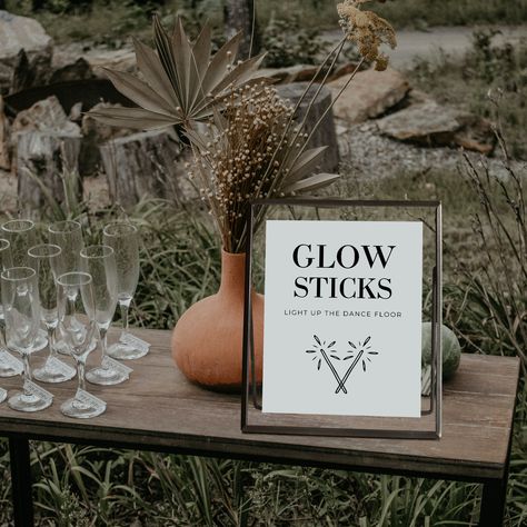 This Glow Stick sign is perfect to be displayed along side your wedding day foam glow sticks.  The sign is in the below sizes A5 (14.85 x 21cm) A4 (21 x 29.7 cm) 5x7" Material: 260gsm Hammered white card 260gsm Natural Matte card (slightly off white) PLEASE NOTE:  * Postage will be Royal Mailed tracked 48 hour. Delivery upgrades available at checkout. * All sales are final and we do not offer refunds, exchanges or cancellations. Copyright © 2023 Wedding Signage UK