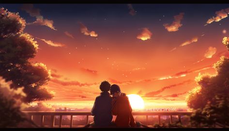 Anime Sunset Wallpaper Desktop, Anime Sunset Aesthetic Wallpaper, Sunset Aesthetic Anime, Lofi Images, Draw Sunset, Anime Sunset, Sunset Gif, Cozy Anime, Photo Song