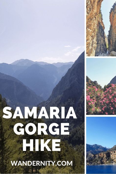 Visiting Samaria Gorge With a Rental Car - The longest gorge in Crete. One day trip from Chania. Hiking Samaria Gorge is an exciting adventure. Samaria Gorge, Melbourne Airport, Malaga Airport, Rental Car, One Day Trip, Toddler Travel, Europe Tours, Road Trip Hacks, Travel Places