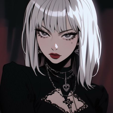 jacquelinecordo Blonde Goth, Anime Pp, Girl Pp, Subliminal Messages, Pp Anime, Dark Aesthetics, Avatar Picture, Queen Anime, Dope Cartoon Art