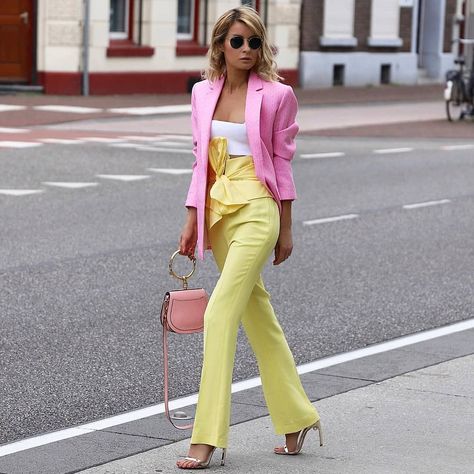 Look Rose, Ootd Women, Glam Outfit, Pastel Outfit, Professional Wear, Workwear Fashion, Colourful Outfits, Street Chic, Chic Woman