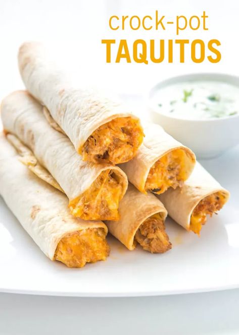 Crock-Pot Taquitos: Finally a Meal the Whole Family Can Enjoy | Disney Family Tabbouleh Salad, Breakfast Low Carb, Chicken Taquitos, Overnight Oat, Recipe Dinner, Strip Steak, Diet Vegetarian, Pot Plant, 500 Calories