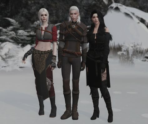 The Witcher 3 set | plazasims on Patreon Yennefer Outfit, Sims 4 Game Packs, Medieval Sims 4, Medieval Female, Geralt And Ciri, Sims 4 Medieval, Sims Medieval, Sims 4 Anime, Sims 4 Cas Mods