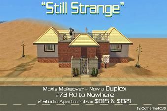 Mod The Sims - #73 Road to Nowhere ~ Maxis MakeOver - 2 CHEAP Studio Apartments Sims 2 Strangetown, Sims 2 House, Sims 2 Cc, Garbage Dump, Road To Nowhere, The Sims 2, Studio Apartments, Maxis Match, Custom Content