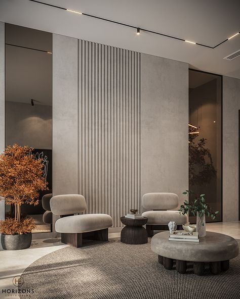 Cladding Design, Lobby Interior Design, Living Area Design, Home Entrance, Hall Interior, Lobby Interior, Lobby Design, Lounge Design, Living Room Design Decor