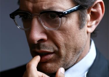 Jeff Goldblum. Jeff Goldblum, Geena Davis, Wearing Glasses, Livingston, Famous Faces, Good Looking Men, Celebrity Crush, Movie Stars, Nevada