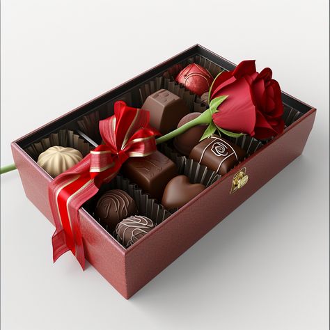 Valentine Day Boxes, Valentine Chocolate, Chocolate Box, Chocolates, Red Roses, Png Images, White Background, Valentines Day, Roses