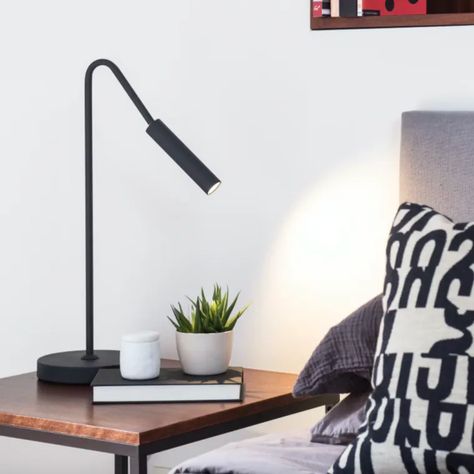 Adjustable Bedside Lamp, Minimal Bedside Lamp, Bed Reading Lamp, Side Bed Lamps, Bedside Reading Lamp, Reading Lights Bedside, Bed Lamp Ideas, Bed Side Lamps Ideas, Reading Lamps Bedroom