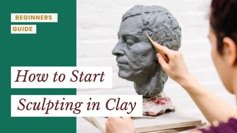 How to Start Sculpting in Clay (a beginners guide) How To Start Sculpting Clay, How To Make Clay People, Clay Sculpting For Beginners, Beginner Clay Sculpting, Figure Sculpting, Clay People, Sculpting Tutorials, Pottery Store, How To Make Clay