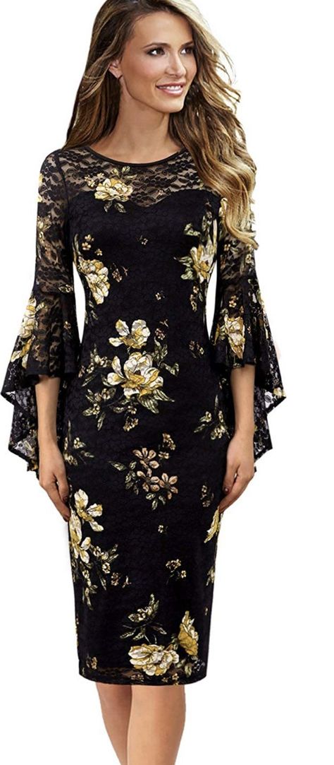 eb1e78328c46506b46a4ac4a1e378b91desc50392268ri Ruffle Bell Sleeve, Women Bodycon Dress, Elegant Outfit, Plus Size Dress, Floral Print Dress, Ruffle Dress, Bell Sleeve, Cocktail Party, Sheath Dress